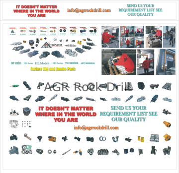 Axe-goupille de machines de forage de roche